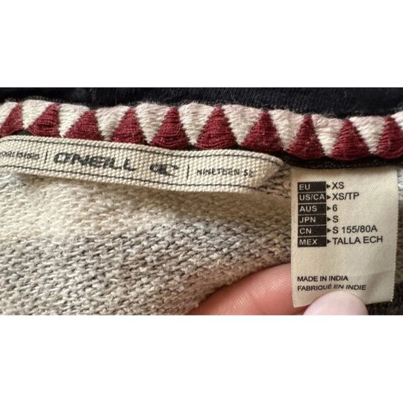 O’Neil Striped Blue & Cream Hoody XS, skater, street wear SKATEBOARD stripes - Picture 9 of 16